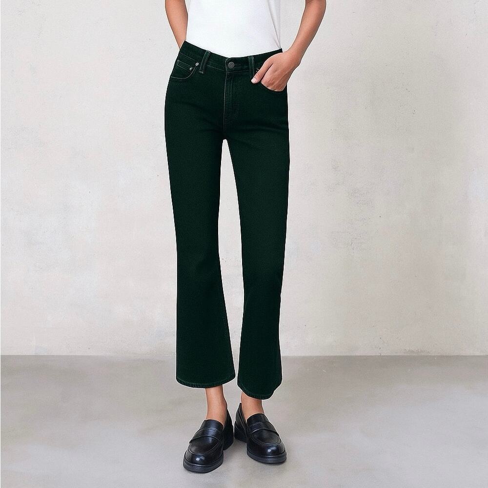 $188 New Edwin Lark Ankle Bootcut jeans - Size 25 - Dark Green